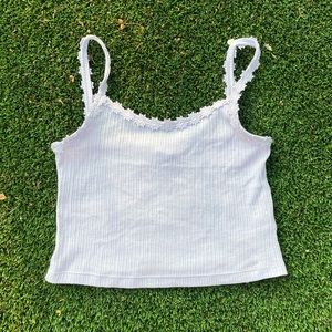 Lavender floral strap cami